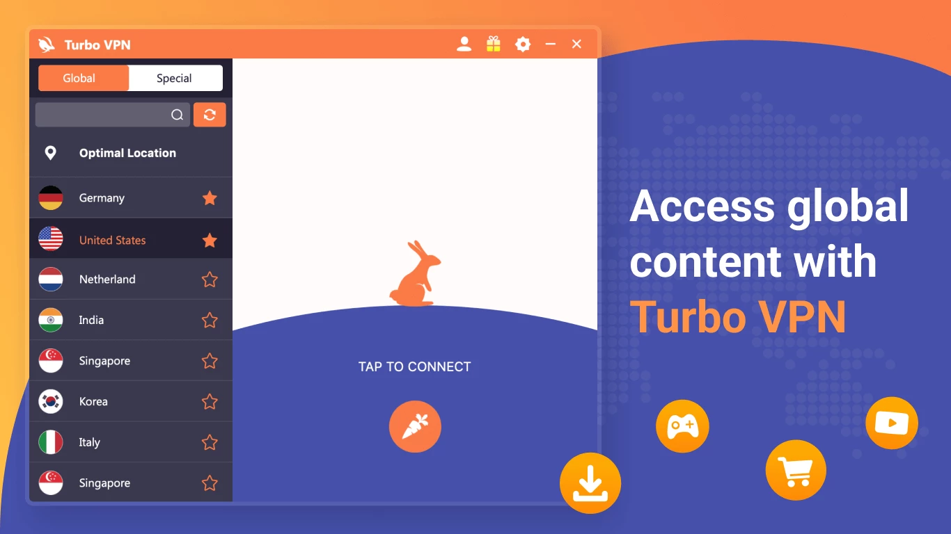 Turbo VPN — captura de tela 2